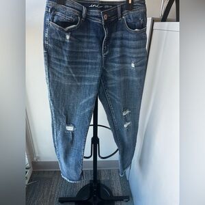INC International Concepts Skinny  Leg Blue Distressed Jeans